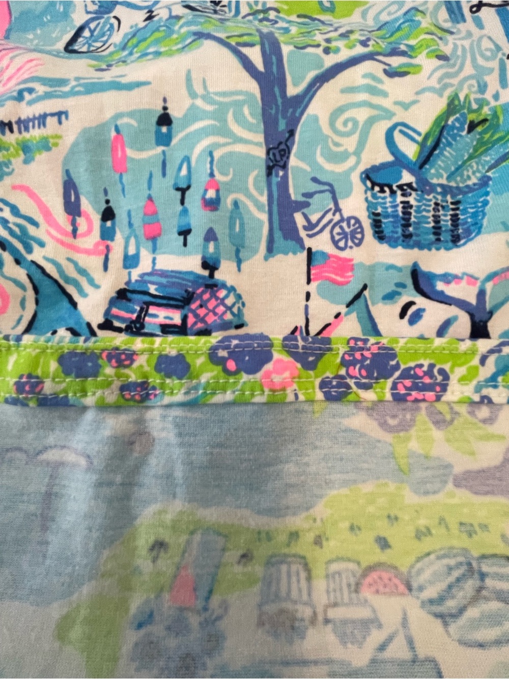 Lilly Pulitzer Blue Printed Sleeveless Dress - Picture 7 of 7